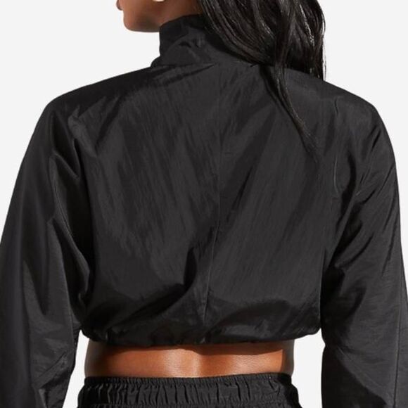 nylon NWT cropped track windbreaker jacket with a drawstring waist XXL - Picture 4 of 4